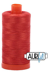 Aurifil Mako 50wt Cotton 1300 m 1422 yd. spool - 2245 Red Orange